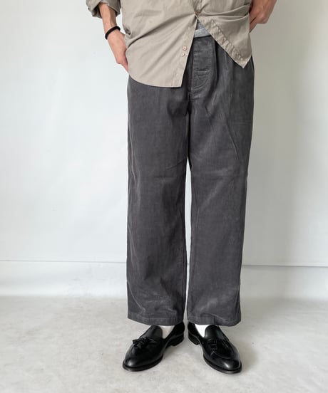 COMFORTABLE REASON "Straight Cords Slacks"