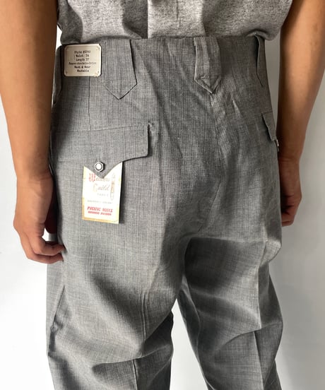 dead stock 70s Western Pants "GRAY"