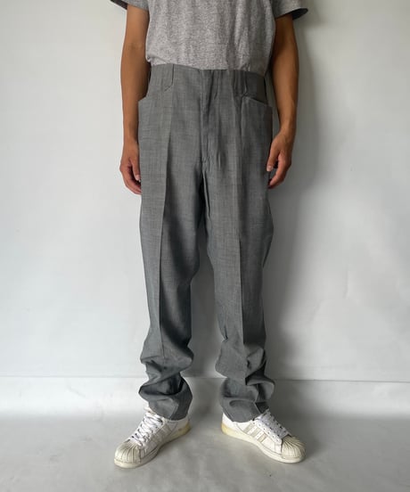 dead stock 70s Western Pants "GRAY"