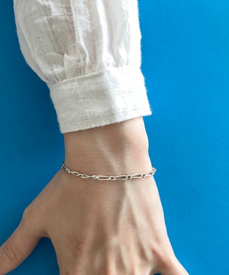 Vintage SILVER 925 Azuki chain bracelet ⑦