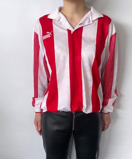 80-90s MADE IN UK PUMA L/S football shirt S