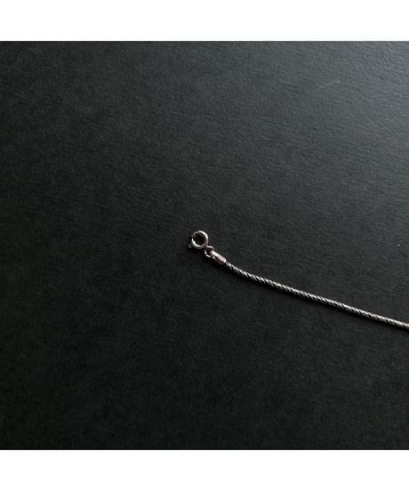 DEAD STOCK Italy 925 tiny chain necklace Rope 16