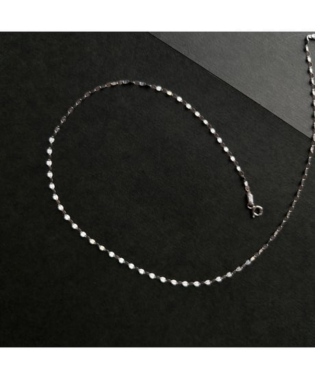 DEAD STOCK Vintage Italy925 tiny chain necklace Design 15