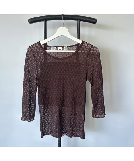 DKNY Sheer Lace Tops