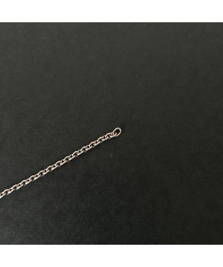 Vintage Silver925 tiny chain necklace Azuki ⑨