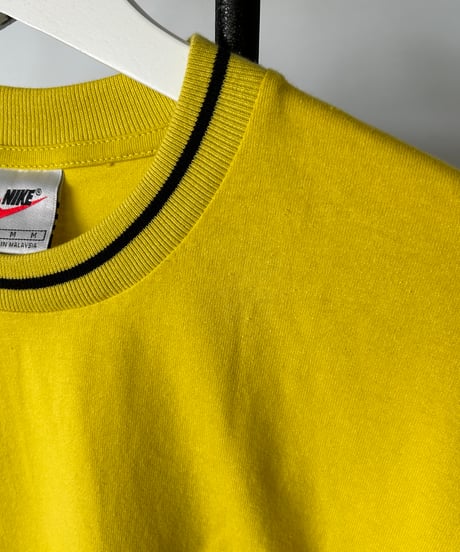 dead stock "90s NIKE Line Rib" s/s tee M
