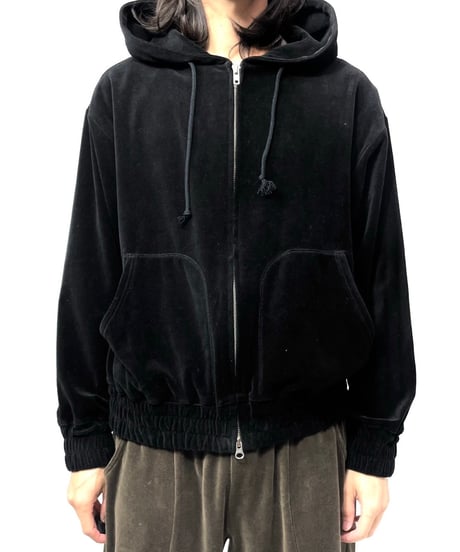 ANDER "VELOUR ZIP HOODIE"
