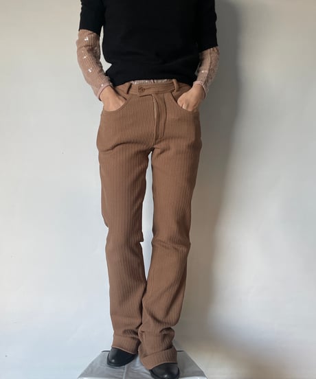 MADE IN ITALY ribbed pants