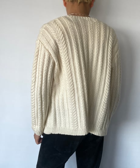 Vintage Cable Knit Cardigan