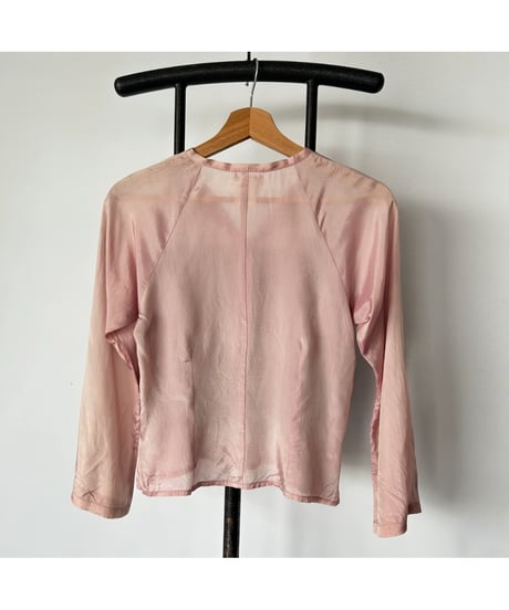 agnes b ribbon blouse