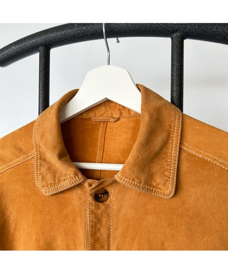 80s Vintage GOAT SUEDE LEATHER Shirt