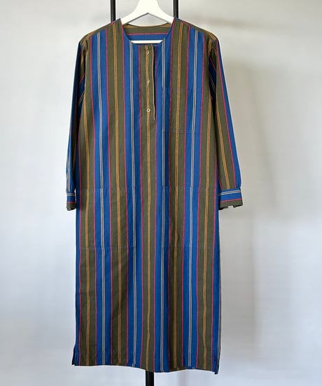 France cotton Multi Stripe One-Piece