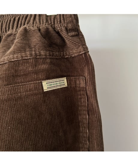 COMFORTABLE REASON "Straight Cords Slacks"