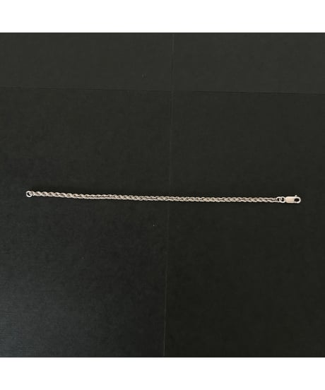 Vintage ITALY 925 Rope chain bracelet ②