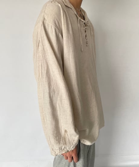 80-90s Vintage Lace up Shirt