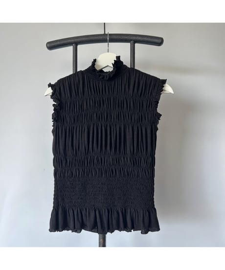 Shirring frill tops