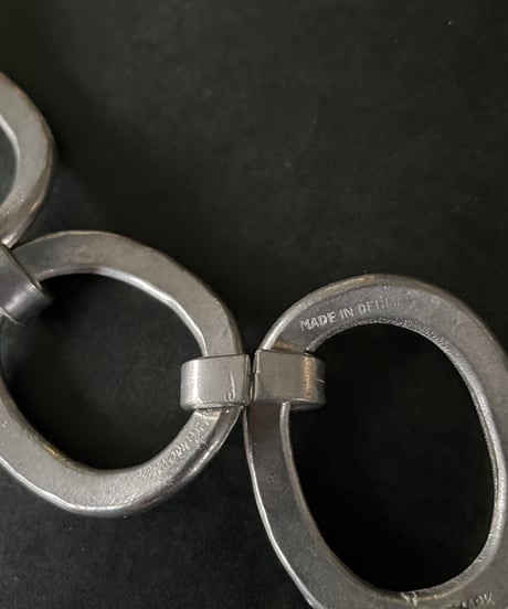 70s vintage modernist pewter bracelet made in Denmark