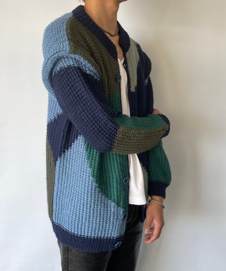 europe vintage Multicolor Cardigan