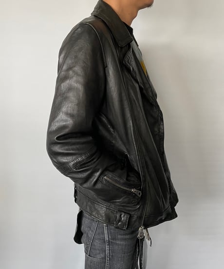 OLD GAP rum leather riders jacket S