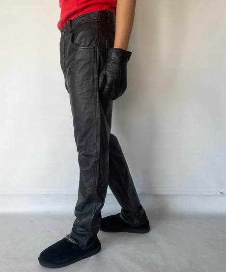 Europe vintage Leather Pants