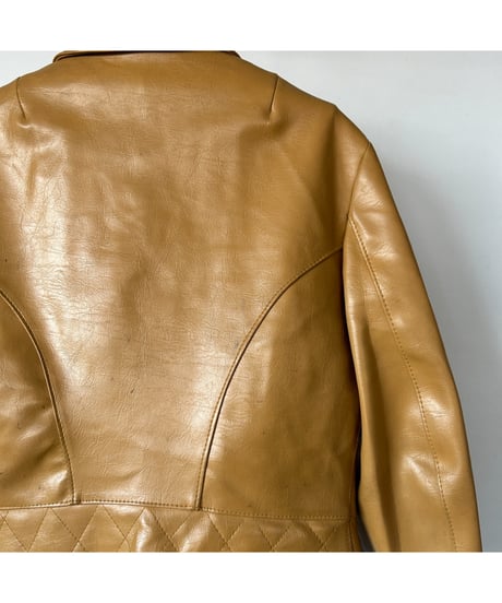 70s Camel Leather Jacket