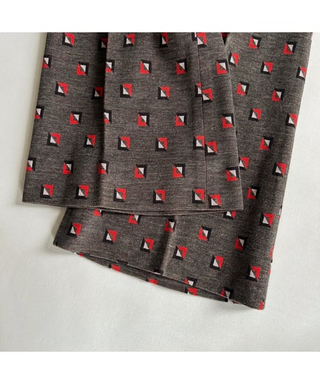 Geometric pattern pants