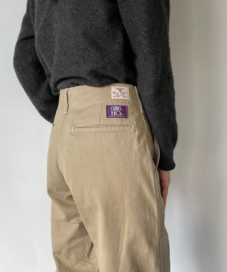 Dead stock 80s GUNG HO Cotton Chino Pants