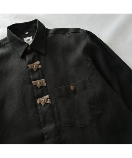 Europe Double breasted Linen Shirt