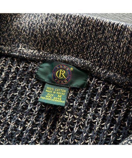 90s CLUB ROOM Half-button Melange Knit