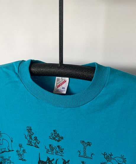 90s JERZEES "animals S○X” s/s tee XL