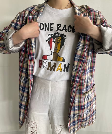 90s "ONE RACE HUMAN" T SHIRT