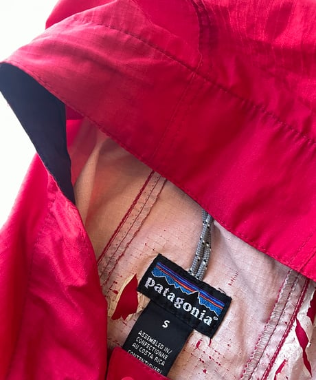 97s Patagonia Pneumatic Pullover "red×purple" S