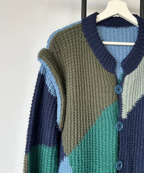 europe vintage Multicolor Cardigan