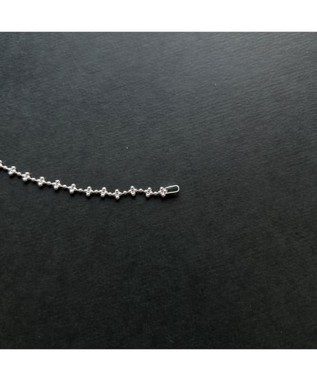 DEAD STOCK Vitage Italy 925 tiny chain necklace Flower 13