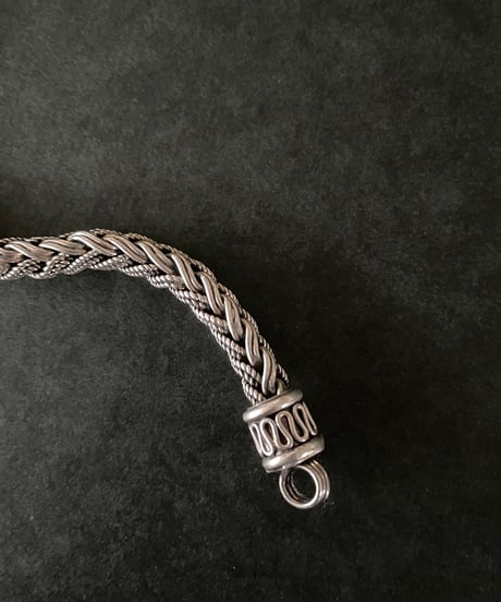 Europe vintage fox tail chain silver bracelet