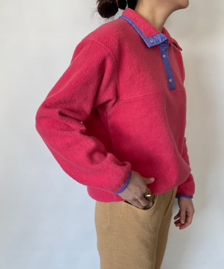 80s patagonia Synchilla Snap-T "pink"