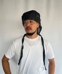 NAM HEAD APRON "FRINGE DENIM”
