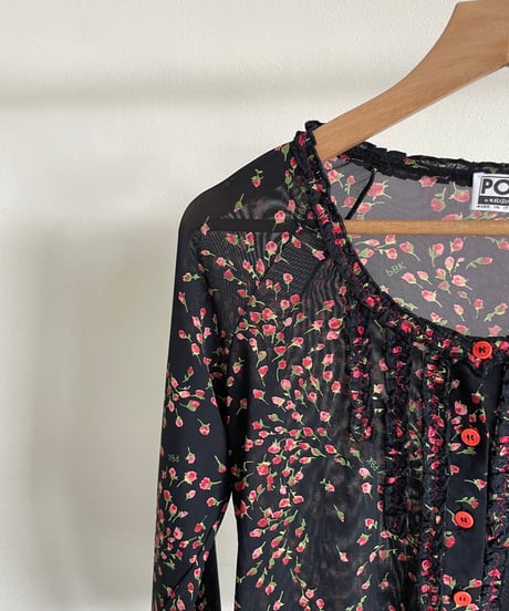 flower mesh cardigan