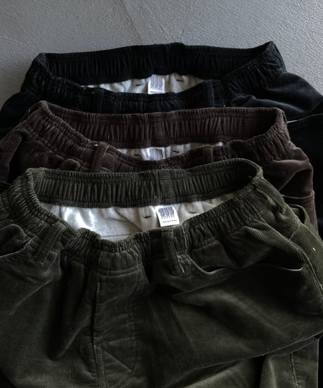 COMFORTABLE REASON "Brushed Lining Cords Slacks"