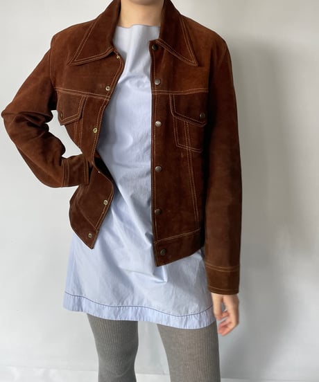 70s Suede Trucker Jacket