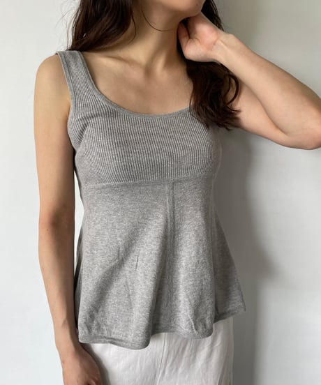 Peplum Knit Tank Top