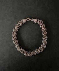 90-00s Europe vintage silver chain bracelet made in Italy