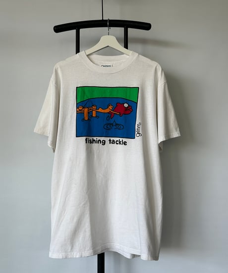 90s grimm "fishing tackle" s/s tee L
