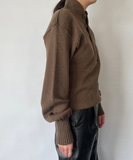80s US ARMY HENLEYNECK Knit