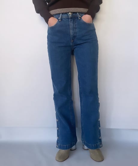 rag & bone side slit denim 25