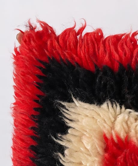 70-80s Europe vintage shaggy mini rug