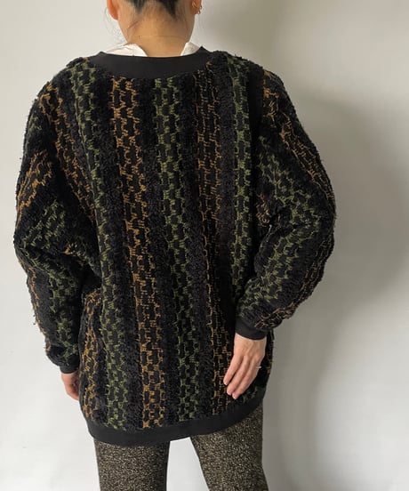 euro vintage design knit cardigan
