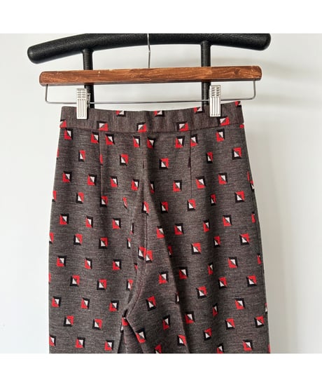 Geometric pattern pants