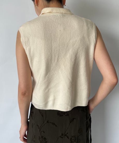 Merinowolle knit Zip Vest