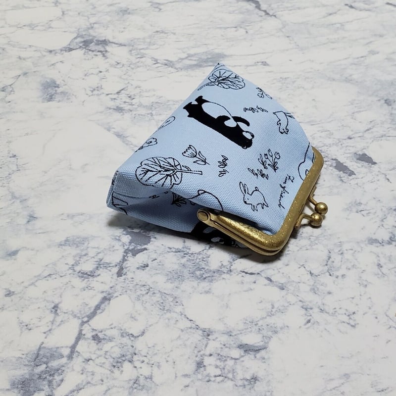 がま口ポーチ【くまちゃん】 ハンドメイド | Pink-Boo